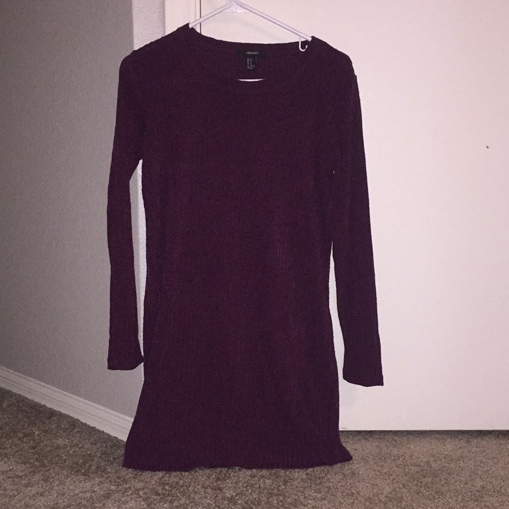 Burgundy dress